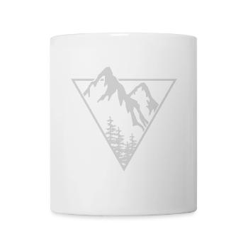 Dreieck, Berge, Wald - Tasse - Weiß - Vorne