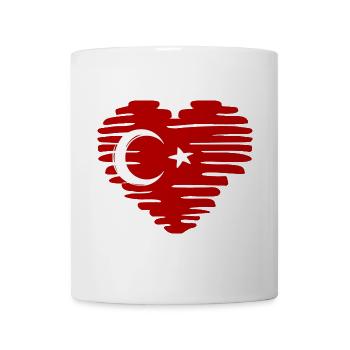 türkisches Herz Liebe herzlich herrlich spezial - Tasse - Weiß - Vorne