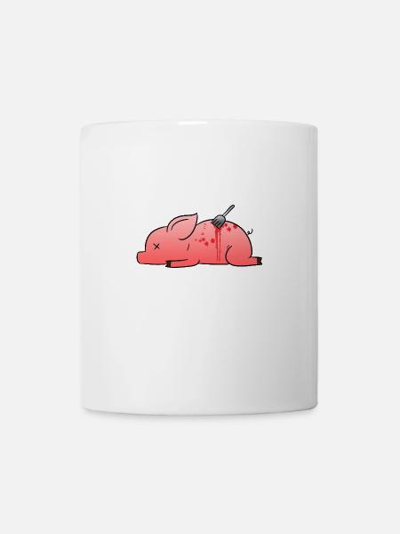 Dead Pig - Tasse - Weiß
