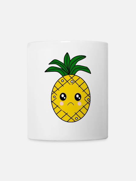 Grumpy Ananas Witziges X-Mas Geschenk - Tasse - Weiß
