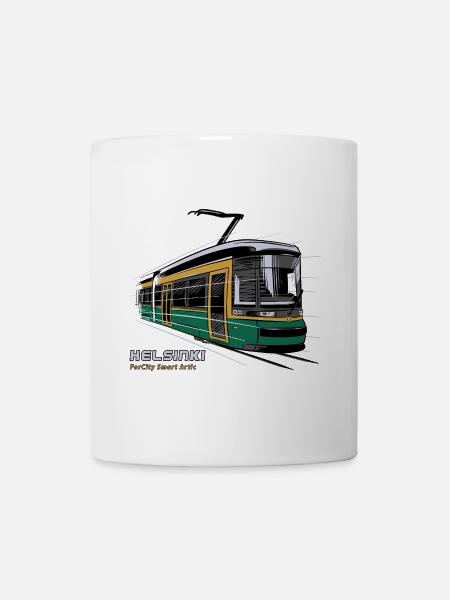 Helsinki Tram T-Shirts, 154 tolle Produkte - Tasse - Weiß
