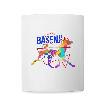 Lebhafter Basenji Jagdgefährte - Tasse - Weiß - Vorne