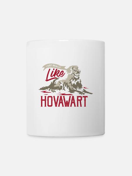 Wachsamer Hovawart Familienhund - Tasse - Weiß