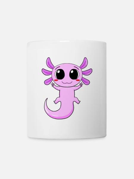 Axolotl Peace Zeichen - Tasse - Weiß