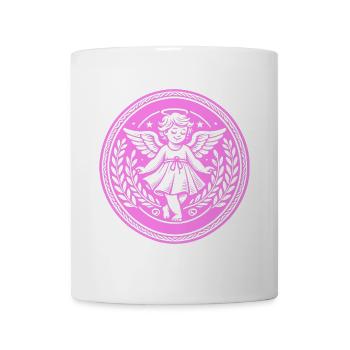 Logo de l’ange gardien - Mug blanc - blanc - Devant
