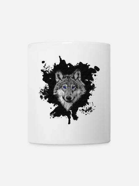 Blaue Augen - Tasse - Weiß