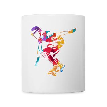 Flinker Waveboard Straßensurfer - Tasse - Weiß - Vorne