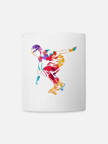 Flinker Waveboard Straßensurfer - Tasse - Weiß