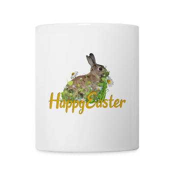 Happy Easter rabbit - Tasse - Weiß - Vorne