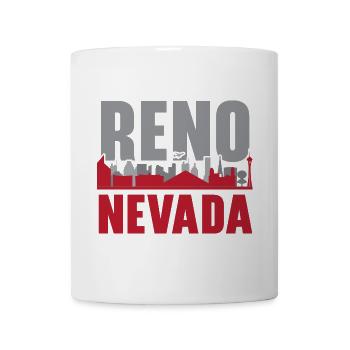 Reno Nevada USA Staat Amerika Reisen Nevadan - Tasse - Weiß - Vorne
