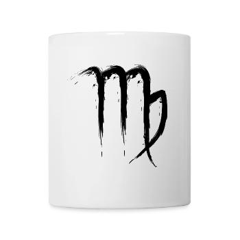 Jungfrau Sternzeichen Virgo Design Symbol 1 - Tasse - Weiß - Vorne