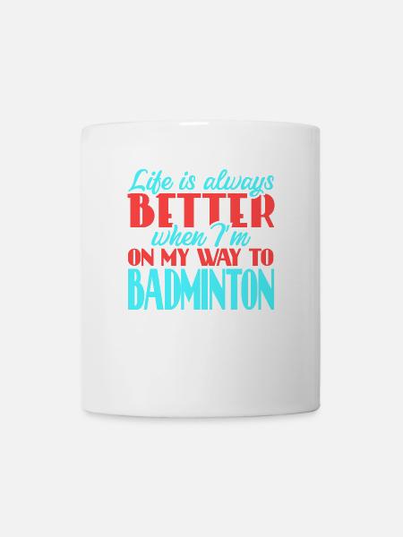 Badminton - Tasse - Weiß