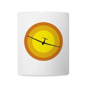 segelflugzeug und sonne - Tasse - Weiß - Vorne