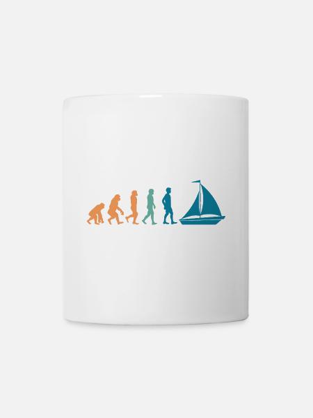 Evolution Segelboot - Tasse - Weiß