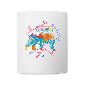 Flauschiger Grizzlybär Waldkönig - Tasse - Weiß - Vorne