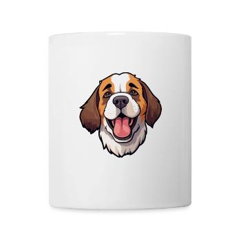 Bernhardiner Hunderasse Aquarell Karikatur Kawaii Cli - Tasse - Weiß - Vorne