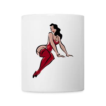 Lady - Tasse - Weiß - Vorne