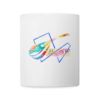 Klassische Mandoline Zupfmusik - Tasse - Weiß - Vorne