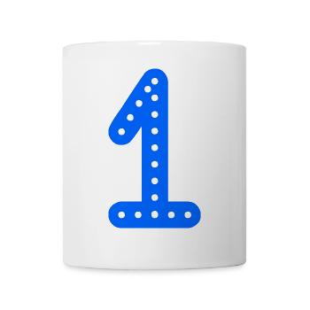 1. 1 JAHR. 1. JAHRESTAG. 1 JAHR GEBURTSTAG - Tasse - Weiß - Vorne