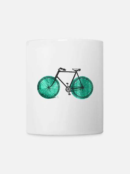 Fahrrad - Tasse - Weiß