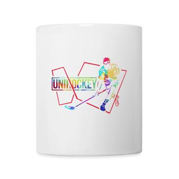 Blitzschneller Unihockey Torhüter - Tasse - Weiß - Vorne