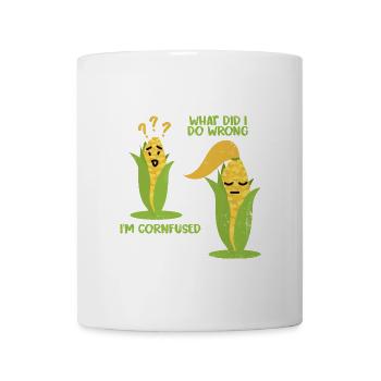 Verknatschtes Maispärchen Liebeskummer - Tasse - Weiß - Vorne