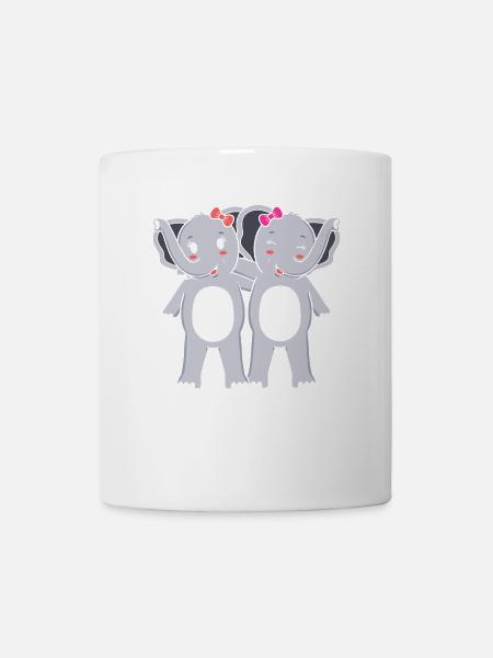 Elephanten Elefanten - Tasse - Weiß