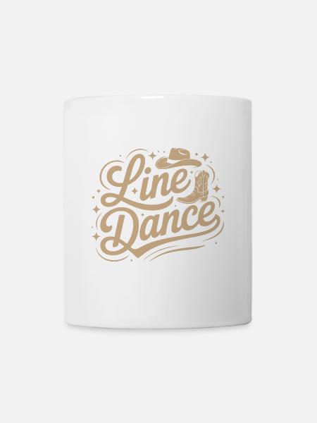 Line Dance mein Hobby - meine Passion - mein Ding - Tasse - Weiß