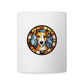 Chilenischer Foxterrier Hunderasse Buntglas Colorf - Tasse - Weiß - Vorne