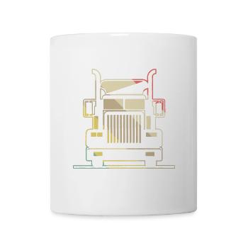 Brummi LKW Truck Diesel Laster Lastwagen - Tasse - Weiß - Vorne