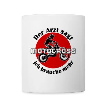 der arzt sagt mx - Tasse - Weiß - Vorne