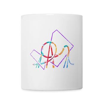 Rasanter Achterbahn Freizeitpark - Tasse - Weiß - Vorne