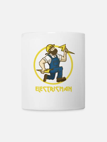 Blitzschneller Elektroheld Handwerk - Tasse - Weiß