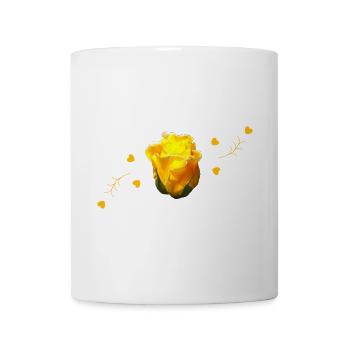 rose yellow rose - Tasse - Weiß - Vorne