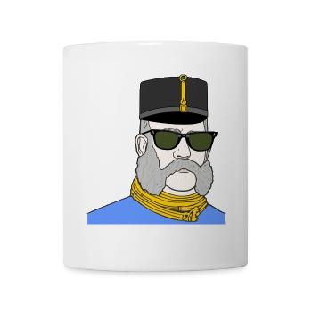 Kaiser Franz Joseph mit Sonnenbrille – K&K - Tasse - Weiß - Vorne