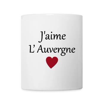J'aime l'auvergne - Mug blanc - blanc - Devant
