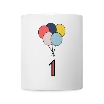 1. 1 JAHR. 1. JAHRESTAG. 1 JAHR GEBURTSTAG - Tasse - Weiß - Vorne