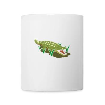 Krokodil - Tasse - Weiß - Vorne