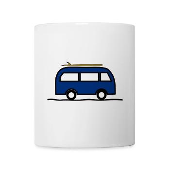 VAN. SURFEN. LEBEN SIE DEN URLAUB. FERIEN. - Tasse - Weiß - Vorne