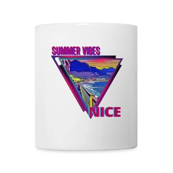 Sommerstimmung Nizza - Tasse - Weiß - Vorne