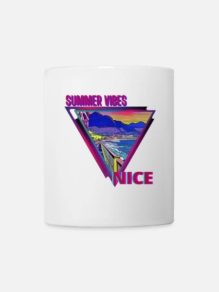 Sommerstimmung Nizza - Tasse - Weiß