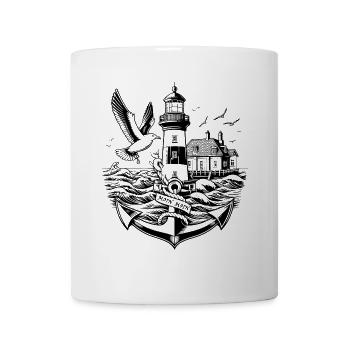 Küstenlandschaft Moin Moin 2 - Tasse - Weiß - Vorne