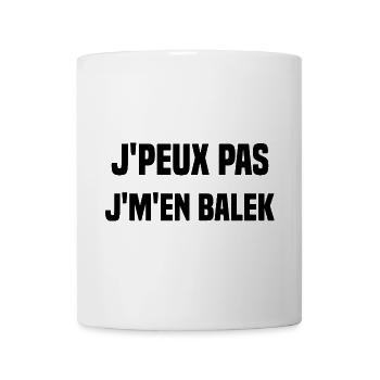 J'peux pas j'm'en balek - Mug blanc - blanc - Devant