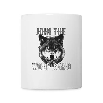 Join The Wolf Gang Wolfgang Vorname Name - Tasse - Weiß - Vorne