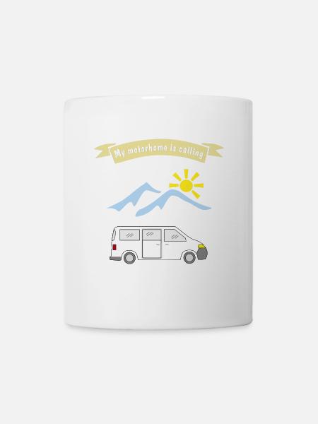 motorhome is calling - Tasse - Weiß