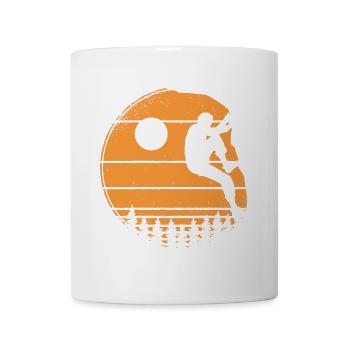 Klettern Boulder Bouldern Bergsteiger - Tasse - Weiß - Vorne