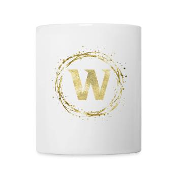 W - Tasse - Weiß - Vorne