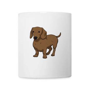 Dachshund - Tasse - Weiß - Vorne