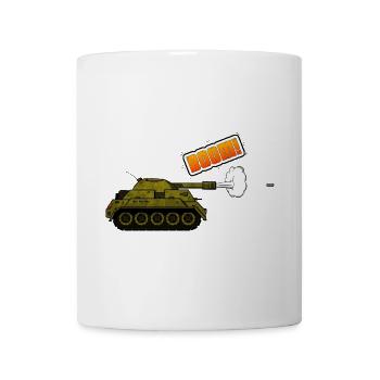 Panzer - Boom - Tasse - Weiß - Vorne