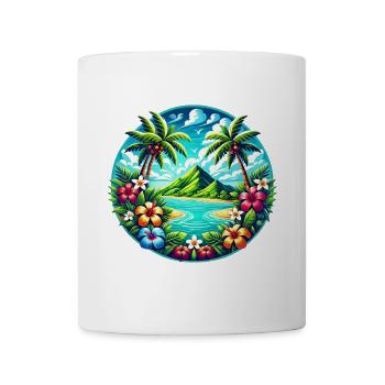 Caribbean Island Logo - Mug - white - Front